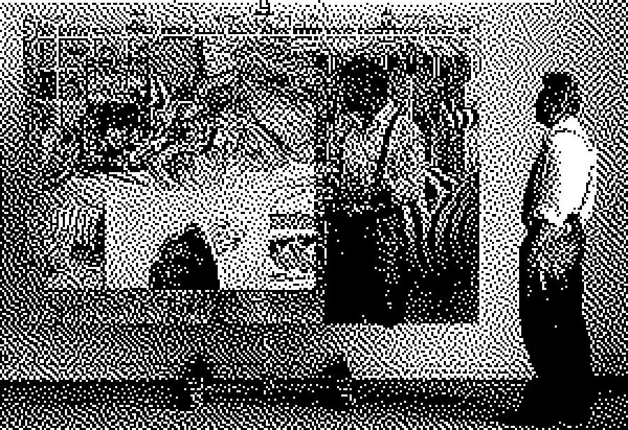 1-Bit Dithering, applied to “Tor-Arne Moen Natural selection”