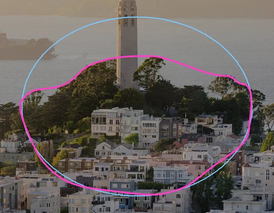 Active Contour Snake, applied to “Coit Tower in San Francisco, California”