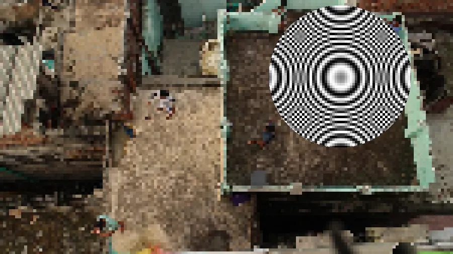 Aliasing Jaggies, applied to “Daiki Sagiyama 2017 (Unsplash)”