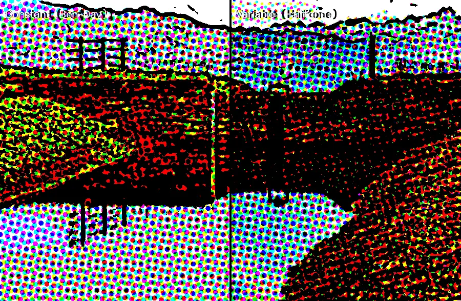 Ben-Day Dots, applied to “Lago Fallère, Valle d'Aosta (2415m) 002”
