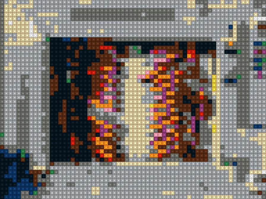 Brick Mosaic, applied to “Buses is depot at Bishan, Singapore (Unsplash)”
