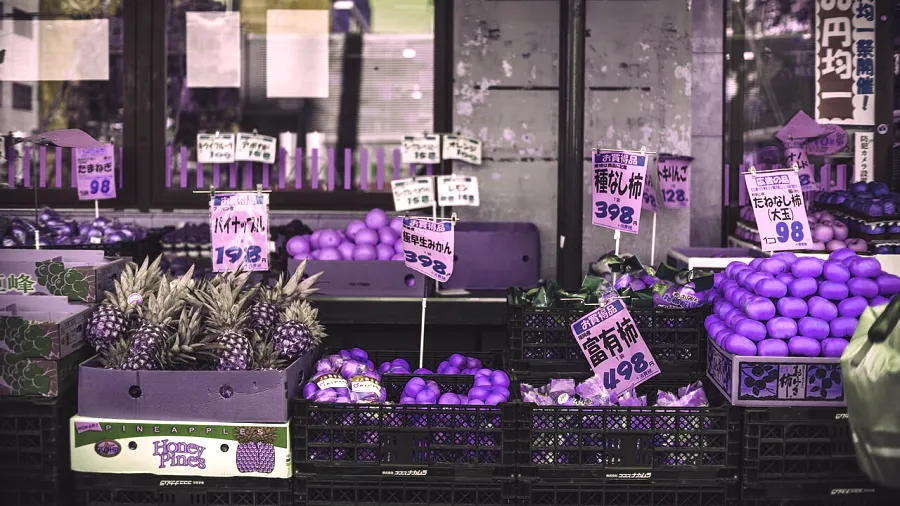 Channel Mixer, applied to “Fruit Market (Unsplash)”