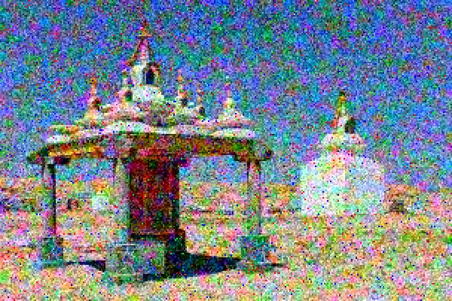 Color Channel Noise, applied to “Gobi, Klasztor Chamaryn (07)”