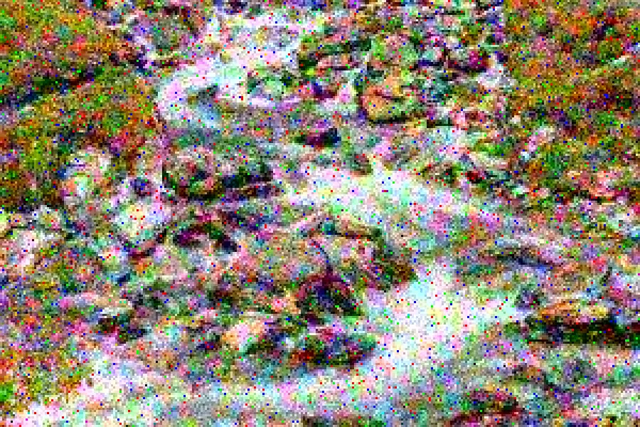 Color Channel Noise, applied to “Panixersee (Lag da Pigniu) boven Andiast. 26-09-2025. (d.j.b.) 09”