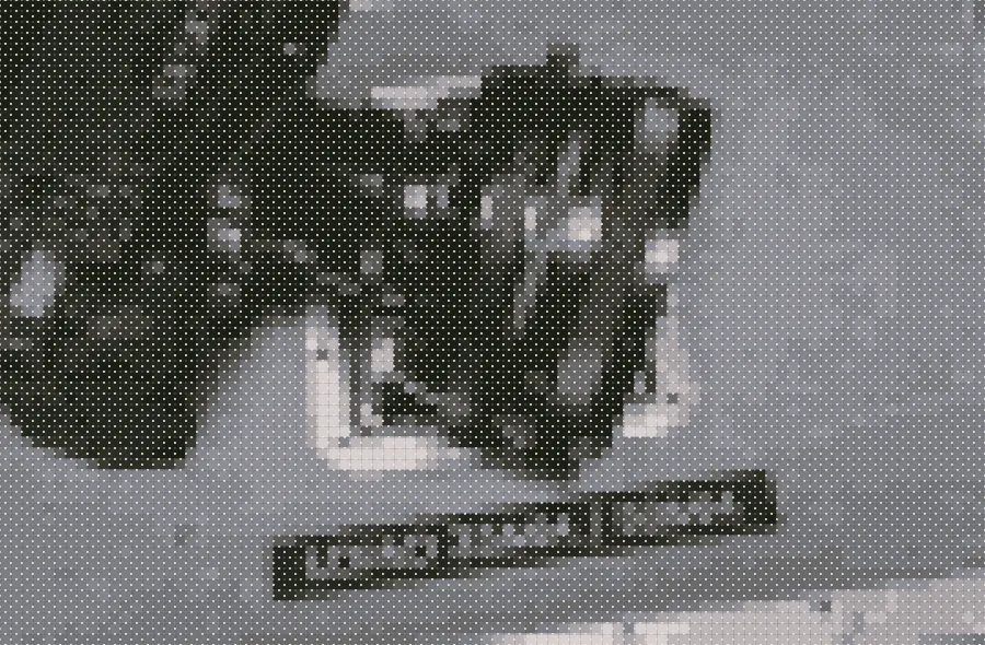 Cross-Stitch Pattern, applied to “Jakob Owens 2017-04-30 (Unsplash)”