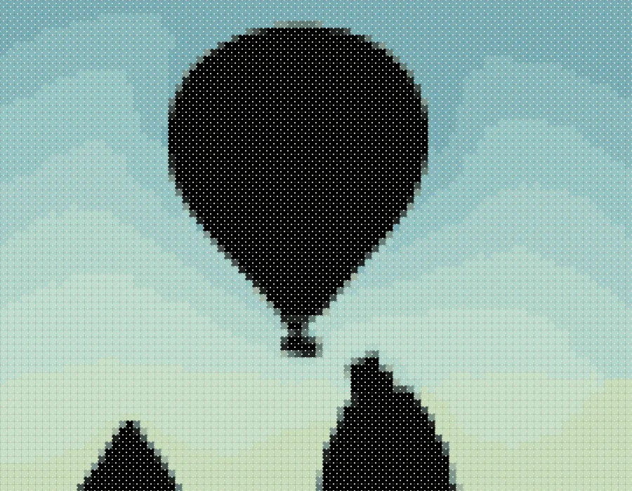 Cross-Stitch Pattern, applied to “Cappadocia, Turkey (Unsplash jt3DrVBcYy4)”
