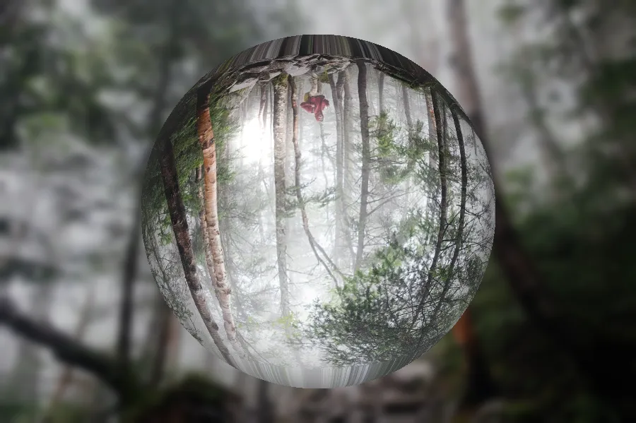 Crystal Ball Refraction, applied to “Ali Inay 2014-10-28 (Unsplash)”