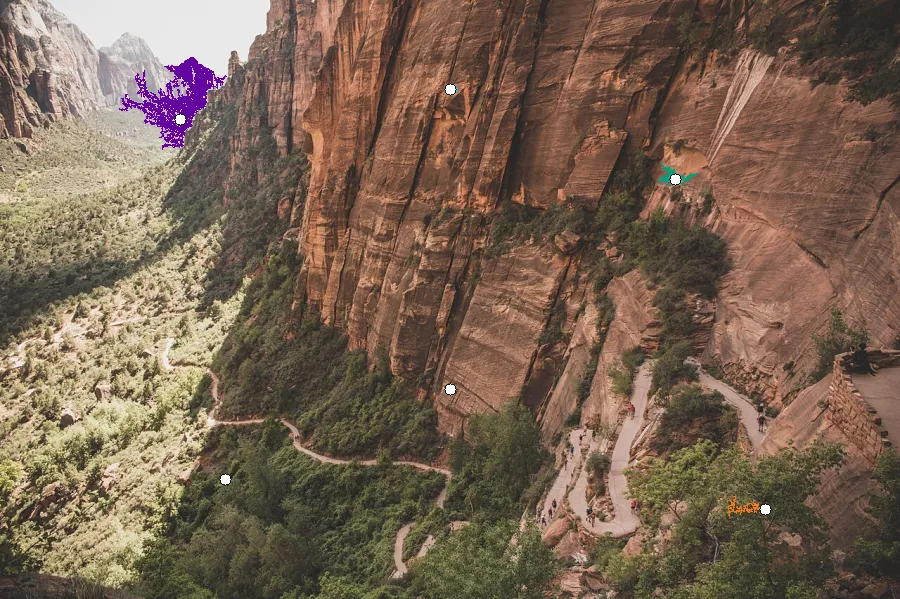 Flood Fill, applied to “Lush Mountain Landscape (Unsplash)”