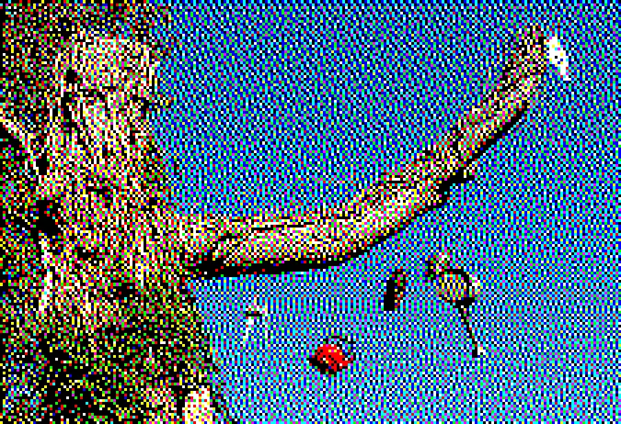 Floyd–Steinberg Dither, applied to “Household utensils - artwork - Malsch 01”