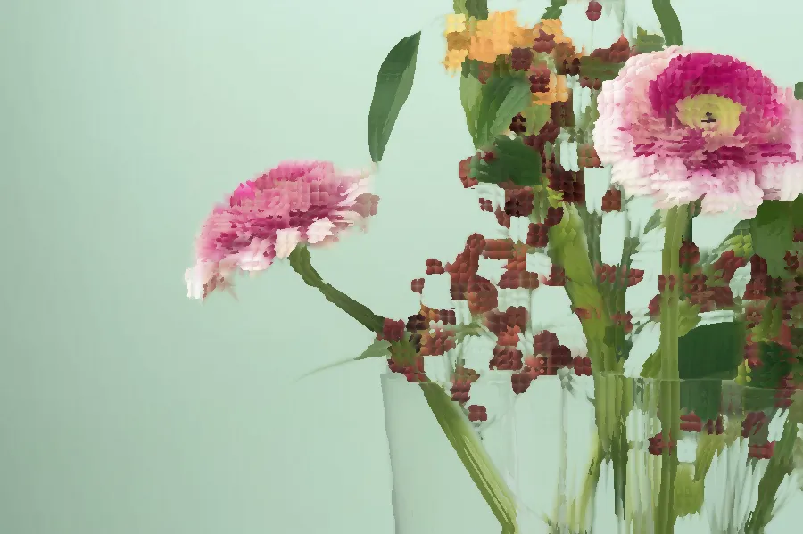 Kuwahara Filter, applied to “Flowers - 2 (Unsplash)”
