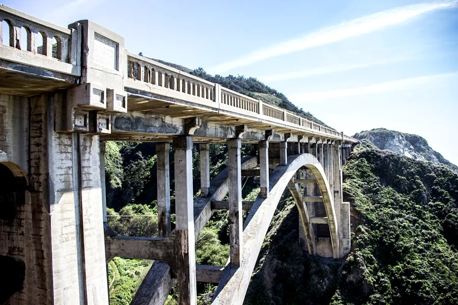 Levels Stretch, applied to “Imposing concrete bridge (Unsplash)”