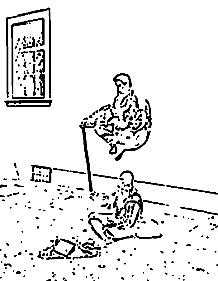 Line Art Control, applied to “Czech-2013-Prague-Street performers (crop)”
