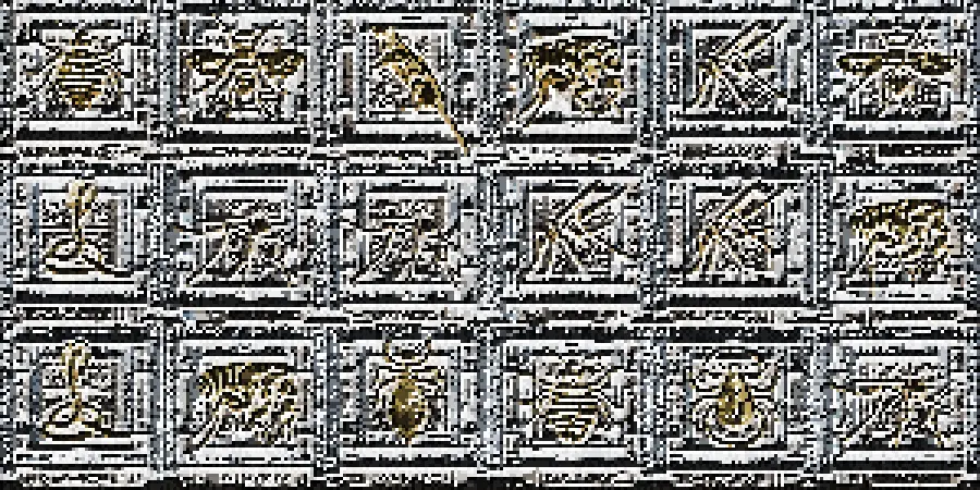 Local Binary Pattern, applied to “Gilded Vectors of Disease - Horizontal”