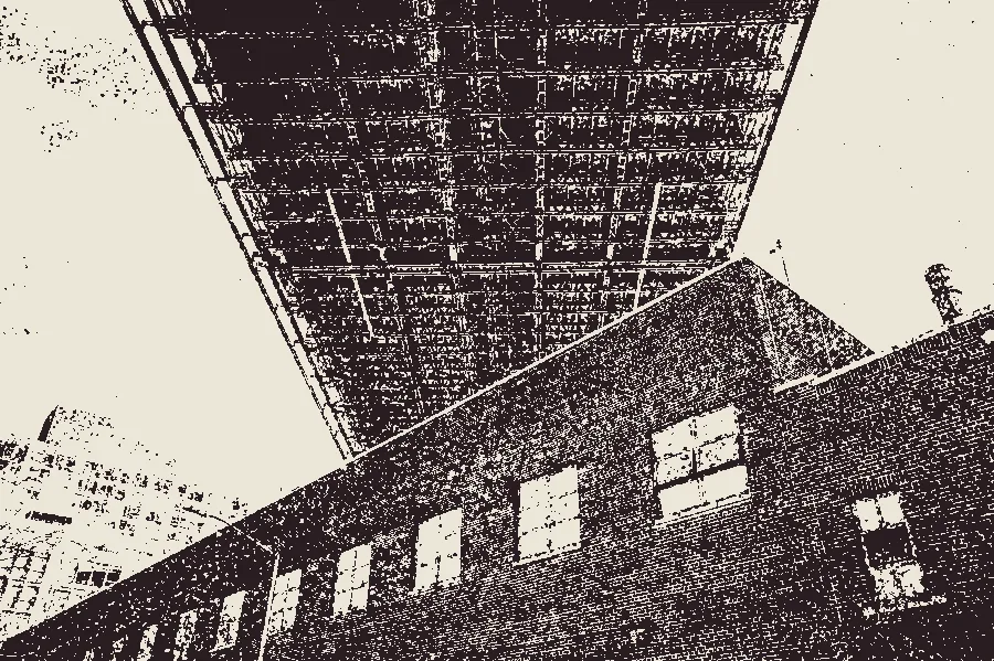 Mezzotint, applied to “Under the Brooklyn Bridge (Unsplash)”