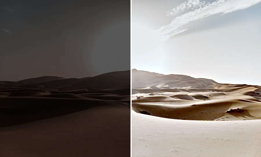 Multi-Scale Retinex, applied to “Le Roi Soleil (Unsplash)”