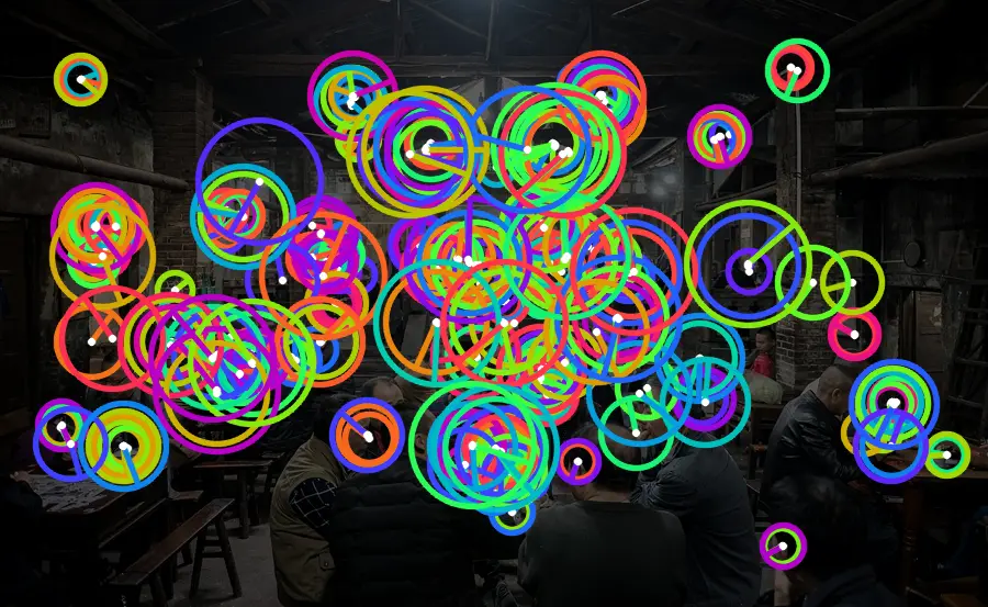 ORB Keypoints, applied to “Slow Life in A Tea House 01 edited”