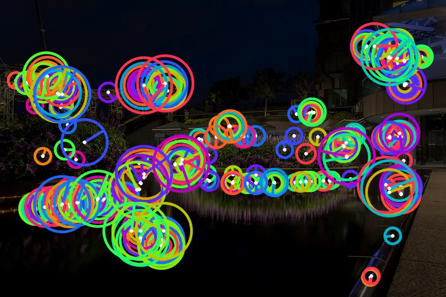 ORB Keypoints, applied to “Los Angeles (California, USA), South Olive Street -- 2012 -- 4847”