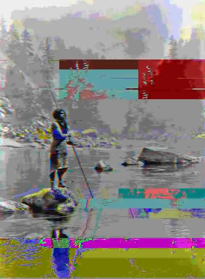 Palette Glitch, applied to “A smoky day at the Sugar Bowl--Hupa”