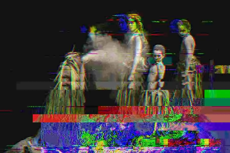 Palette Glitch, applied to “Naissance du Wetr”