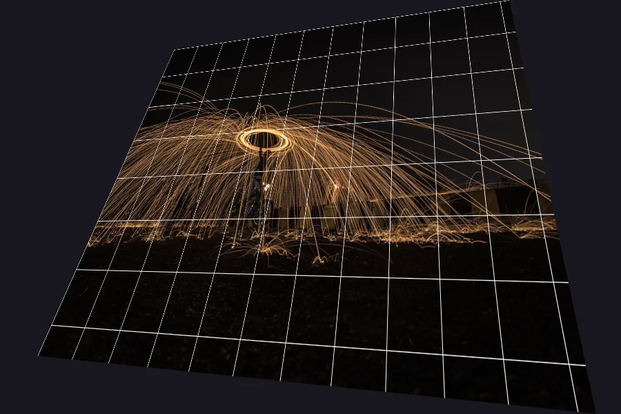 Perspective Warp, applied to “Steelwool Man (Unsplash)”