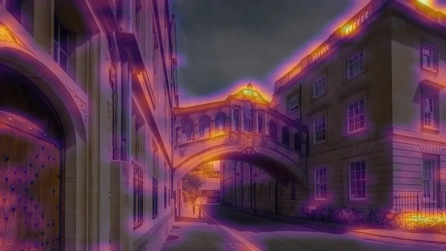 Saliency Map, applied to “University Of Oxford The Bridge Of Sighs”