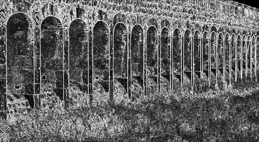 Scharr Filter, applied to “Dam at Jalpa de Canovas 2”