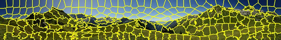 SLIC Superpixels, applied to “360° Schadonapaß”