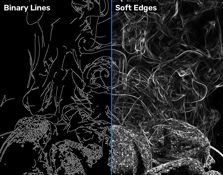 Soft Edges, applied to “Starting the charcoal”