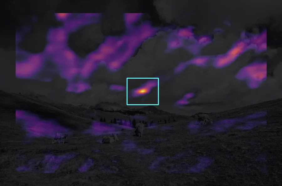 Template Matching Heatmap, applied to “Velika planina 2014 (4)”