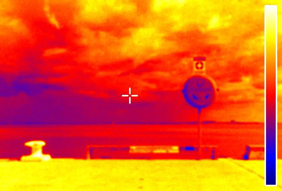 Thermal False Color, applied to “Darwin (AU), Stokes Hill Wharf -- 2019 -- 4362”