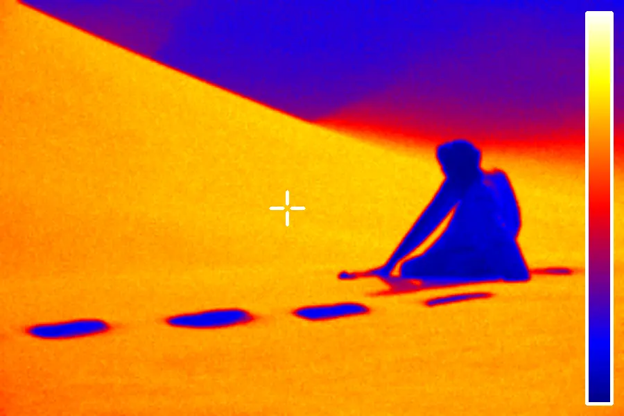 Thermal False Color, applied to “Esprit nomade”