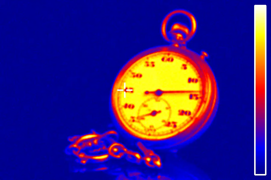 Thermal False Color, applied to “Stopwatch, 1810201155, ako”