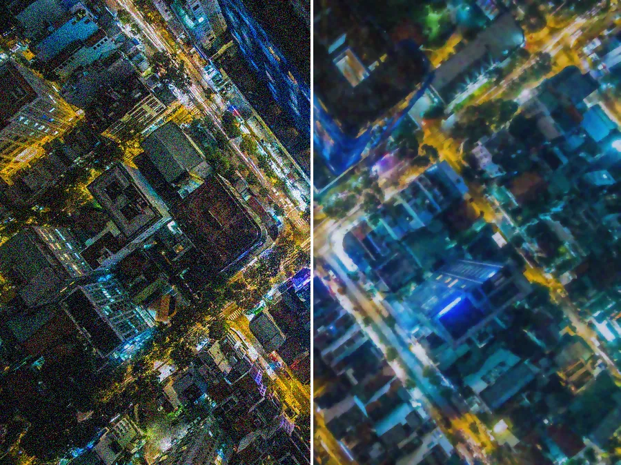 Total Variation Denoising, applied to “Metropolitan neighborhood (Unsplash)”