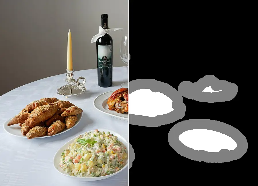 Trimap, applied to “Christmas table (Serbian cuisine)”