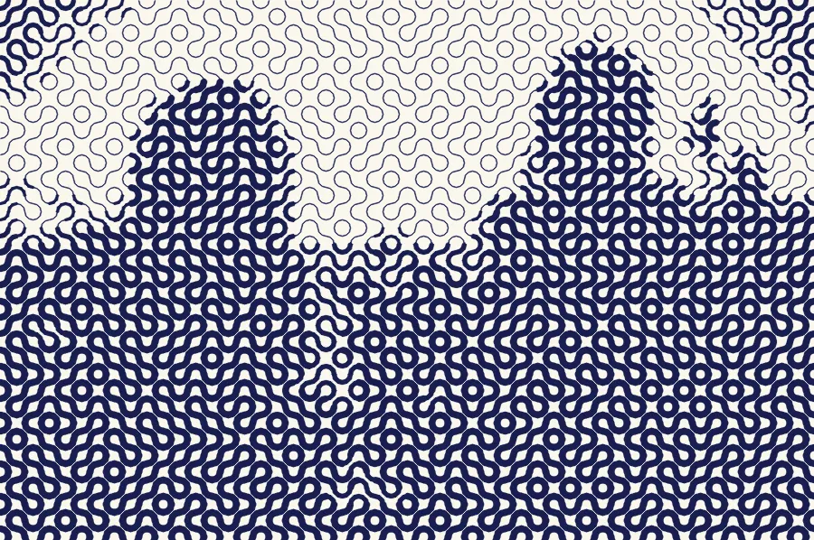 Truchet Tiles, applied to “Rooftop Hangout (Unsplash)”