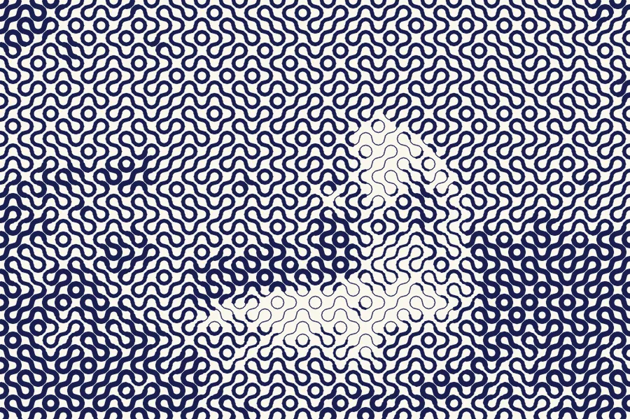 Truchet Tiles, applied to “Sleepy Lion (Unsplash)”