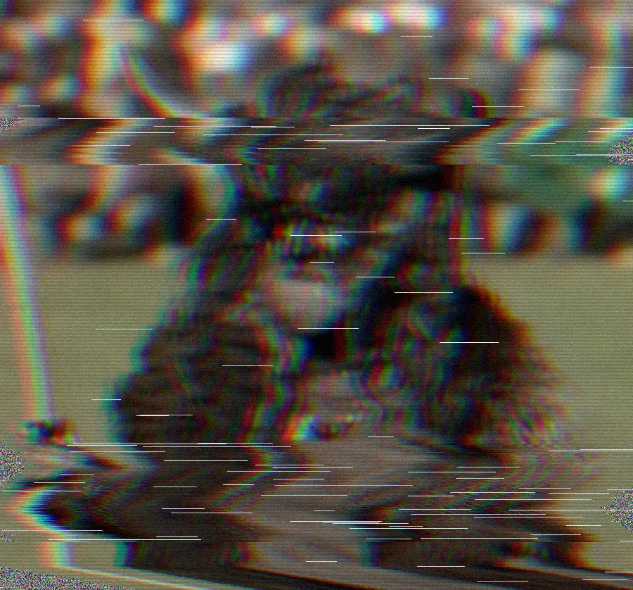 VHS Tracking Noise, applied to “Rękawka, Kraków, 20230411 1601 3488”