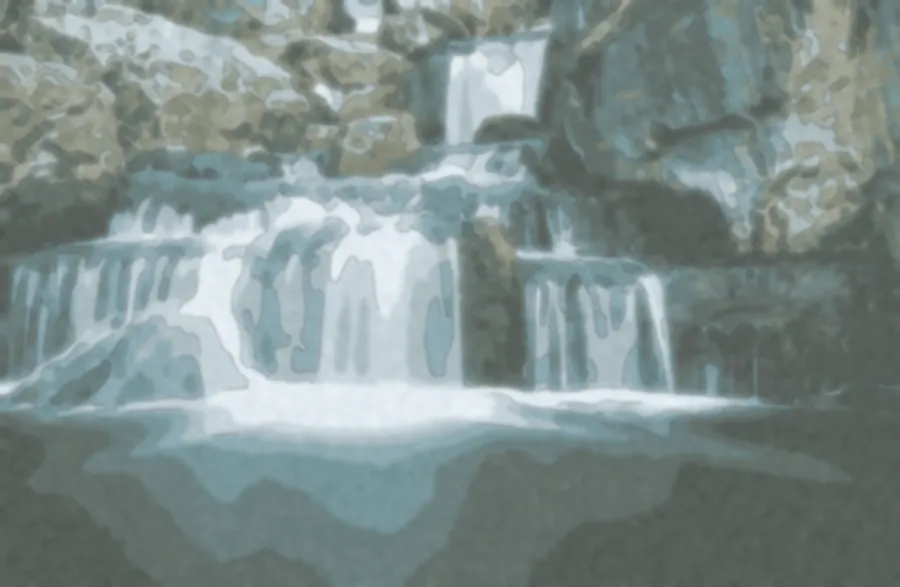 Watercolor Wash, applied to “The Japanese Garden (Unsplash)”