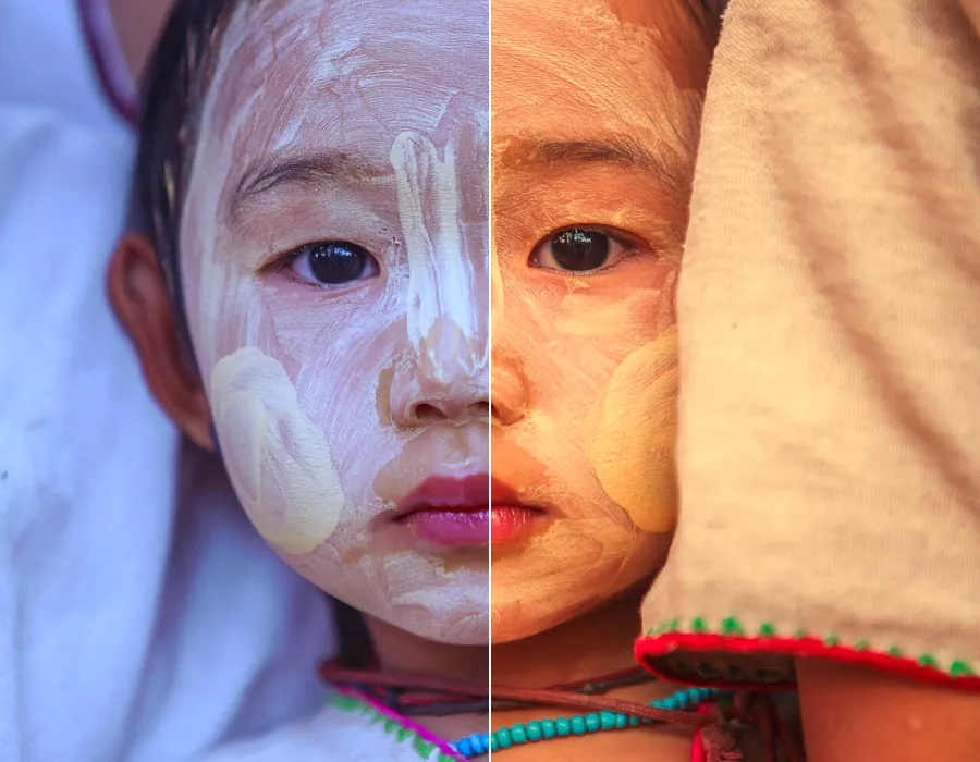 White Balance Shift, applied to “Karen Child (Unsplash)”