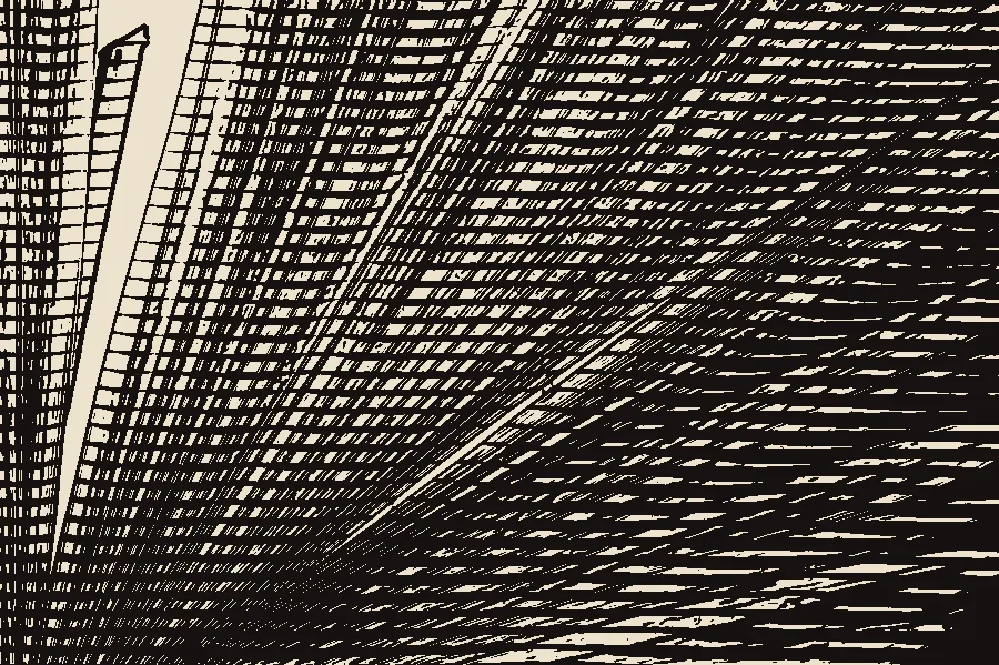 Woodcut Print, applied to “Botanical Garden, Genève, Switzerland (Unsplash pplrkHgsl 0)”